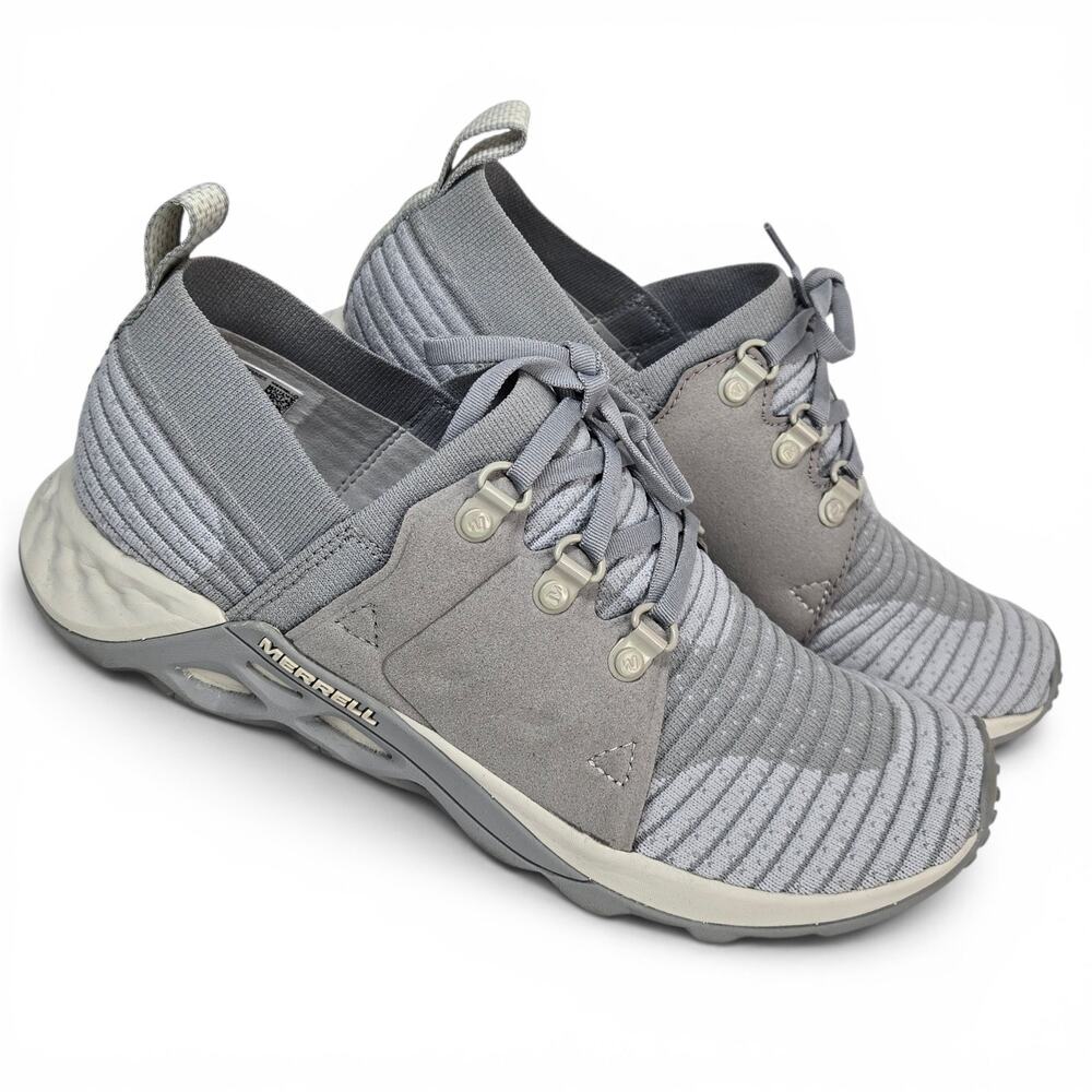Merrell Range AC+ Sneakers Gray Womens Size 9.5 Knit Trail Comfort J97776